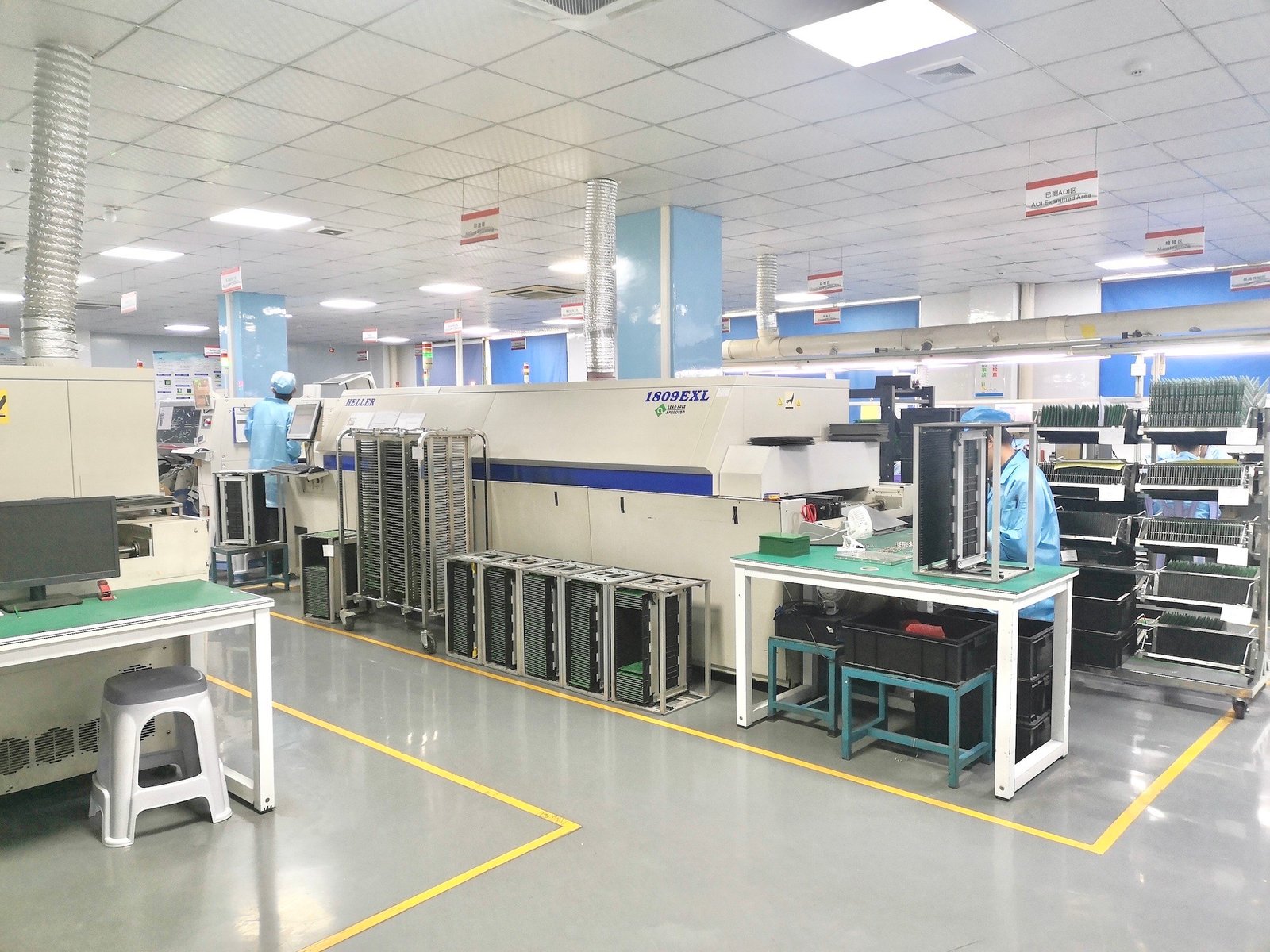 Smt Workshop 6 Hcjm Pcba Pcb Manufacturing & Assembly Supplier