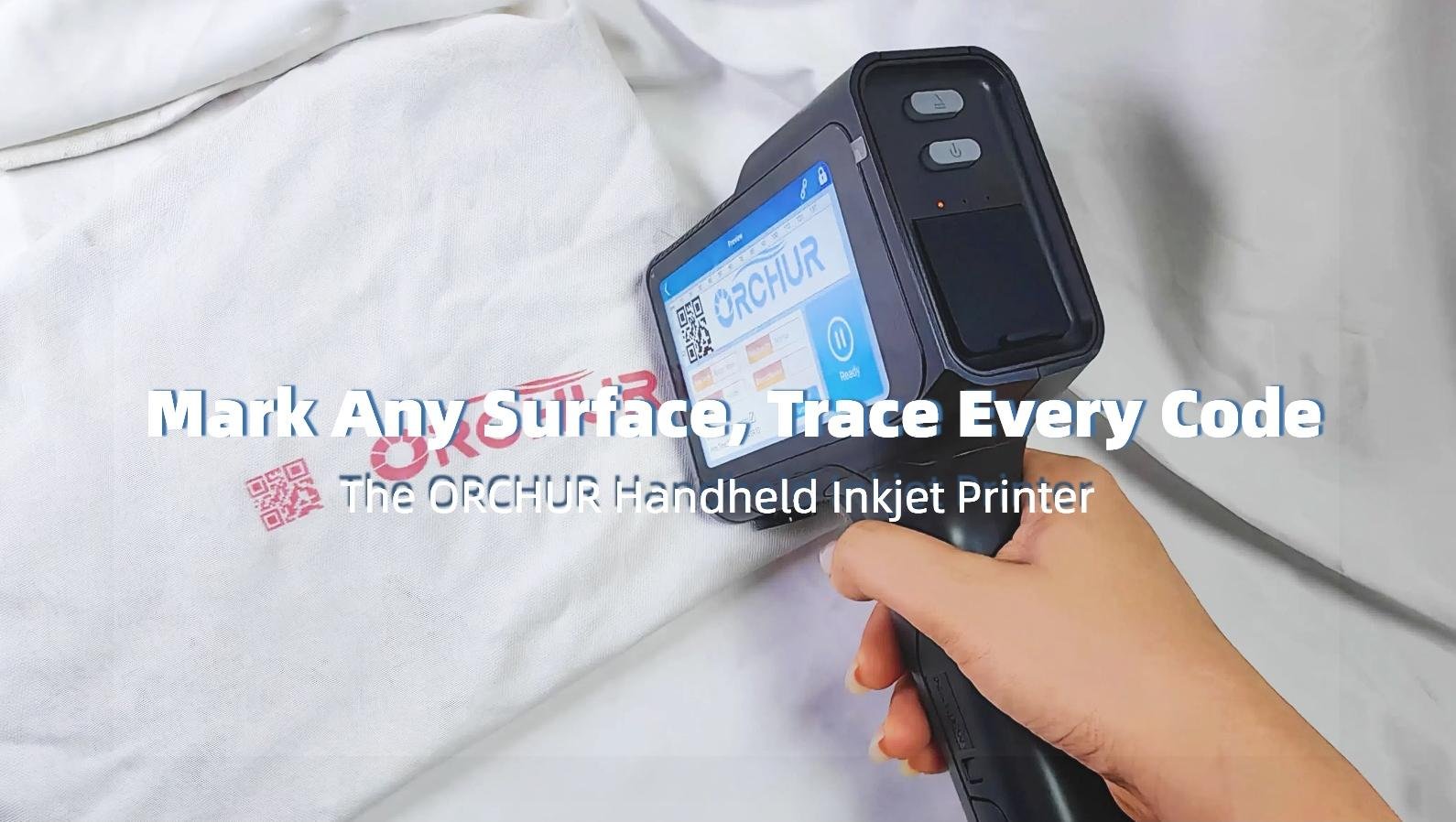 Orchur Handheld Inkjet Printer Usage Clothes