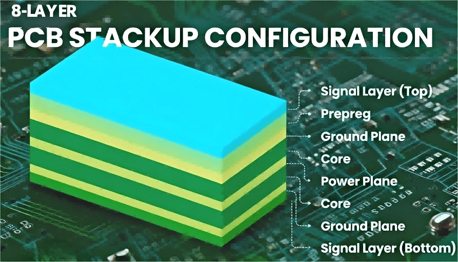 Hcjmpcba 8 Layer Pcb Stackup Configuration
