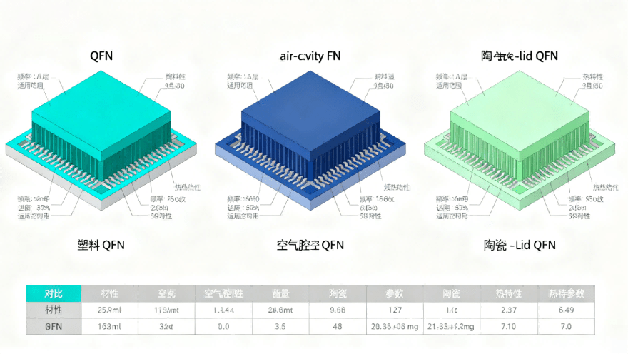 Hcjmpcba Comparison Chart Of Various Qfn Types
