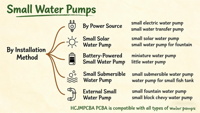 Classification Tree Diagram Of Mini Water Pump Types Hcjmpcba