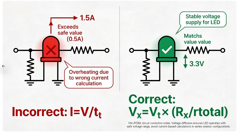 Comparison Of Common Error Cases Hcjmpcba Current Divider
