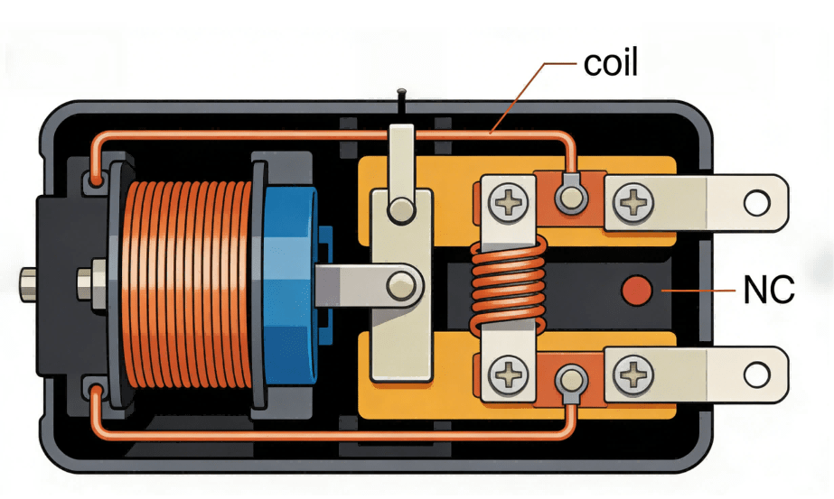Internal Structure Of The Relay Hcjmpcba