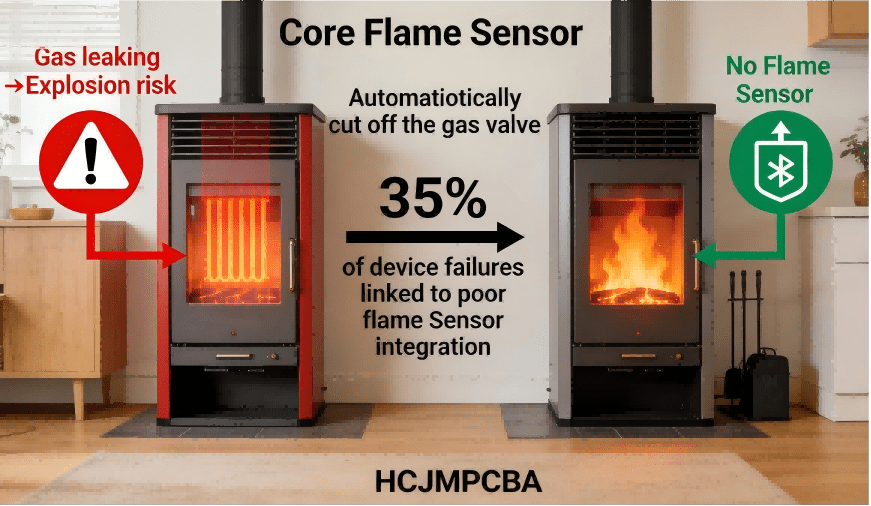 Schematic Diagram Of The Core Functions Of A Flame Sensor