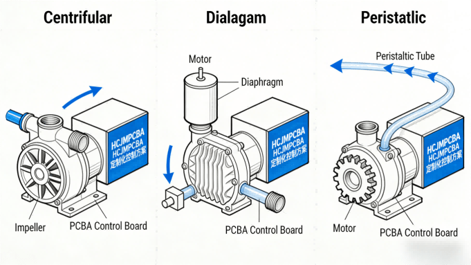 Schematic Diagram Of The Working Principle Of Mini Water Pump Hcjmpcba