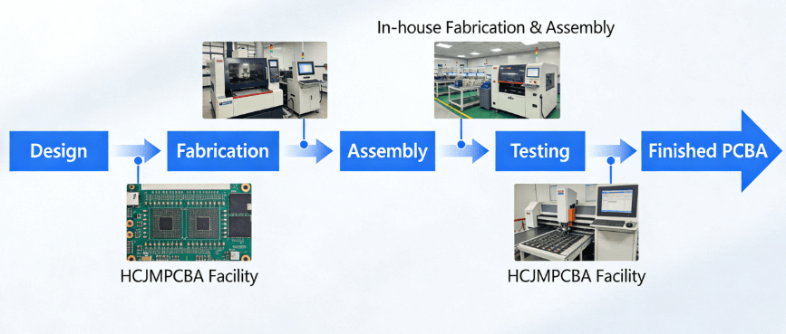 Hcjmpcba Pcb Manufacturing Process Flow Chart
