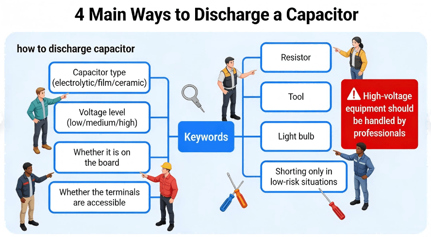 Decision Tree For Selecting Capacitor Discharge Methods