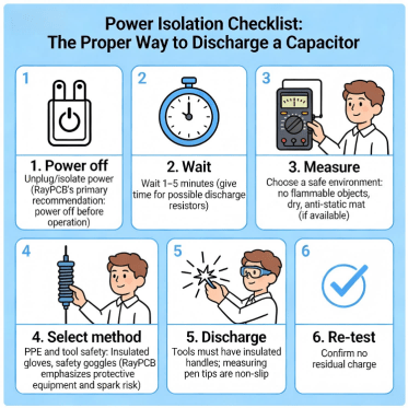 How To Discharge A Capacitor 6 Item Safety Checklist Before Discharging Diagram