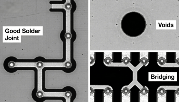 Comparison Between Good Products Vs. Voidsbridging Defects