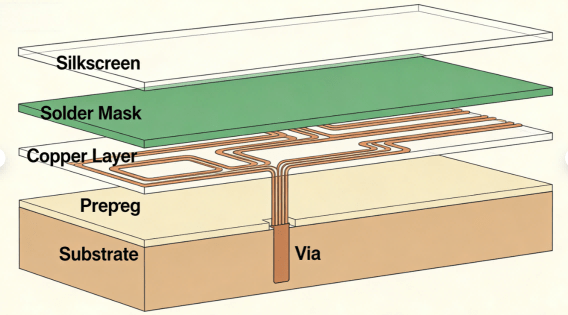 Pcb Board Structure Diagram Hcjmpcba