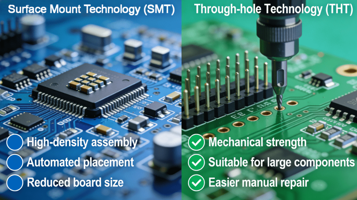 Smt Vs Through Hole Pcb Hcjmpcba