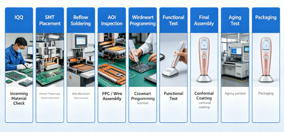 Pcba Production Process For Beauty Devices