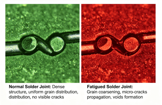 Micrograph Of Solder Joint Fatigue Cracks
