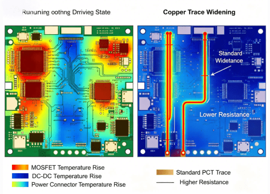 Thermal Imaging Diagram Of Robot Circuit Board Hcjmpcba