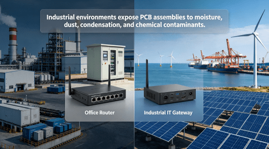 Industrial Environments Expose Pcb Assemblies To Moisture