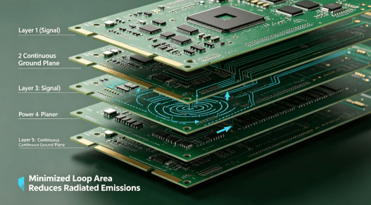 Pcb Multilayer Stackup And Emi Shielding