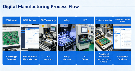 Digital Manufacturing Process Flow