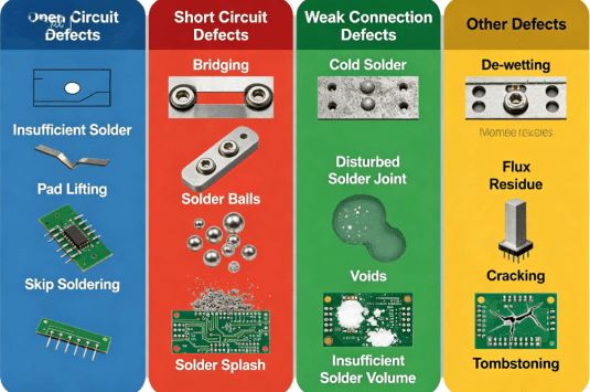 Common Welding Defect Classification Diagram Hcjmpcba