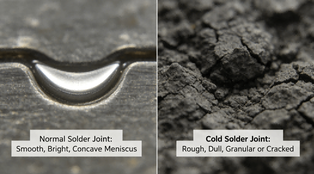 Comparison Of Cold Solder Joints Vs Normal Solder Joints