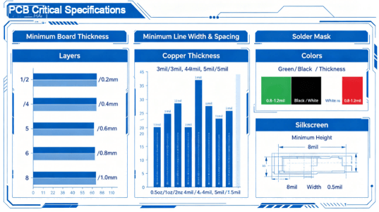 Key Specification Parameter Information Of Pcb