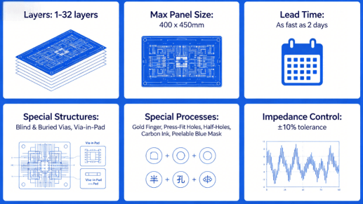 Overview Of Pcb Manufacturing Capabilities