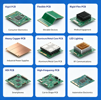 Pcb Type Matrix Diagram