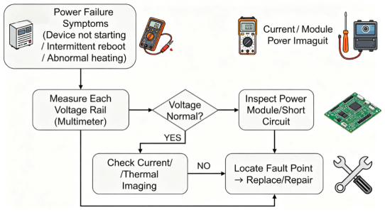Power Fault Diagnosis Flowchart