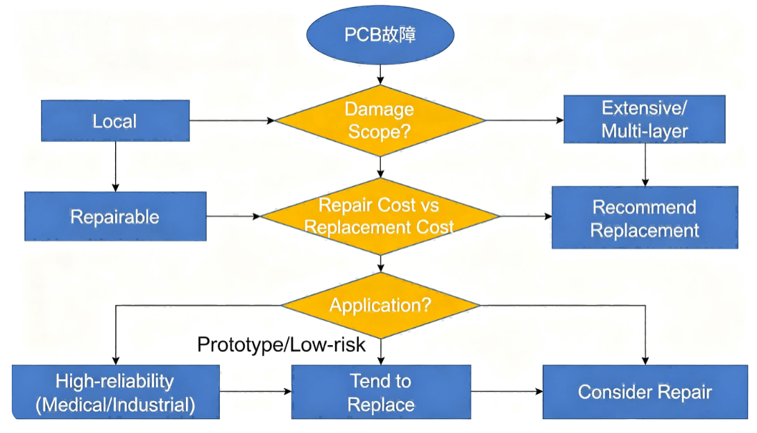 Repair And Replacement Decision Flowchart