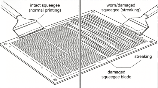 Squeegee Streaking Schematic