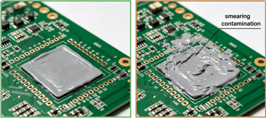 Solder Paste Smearing Contamination