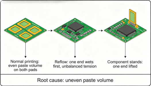 Uneven Paste Volume